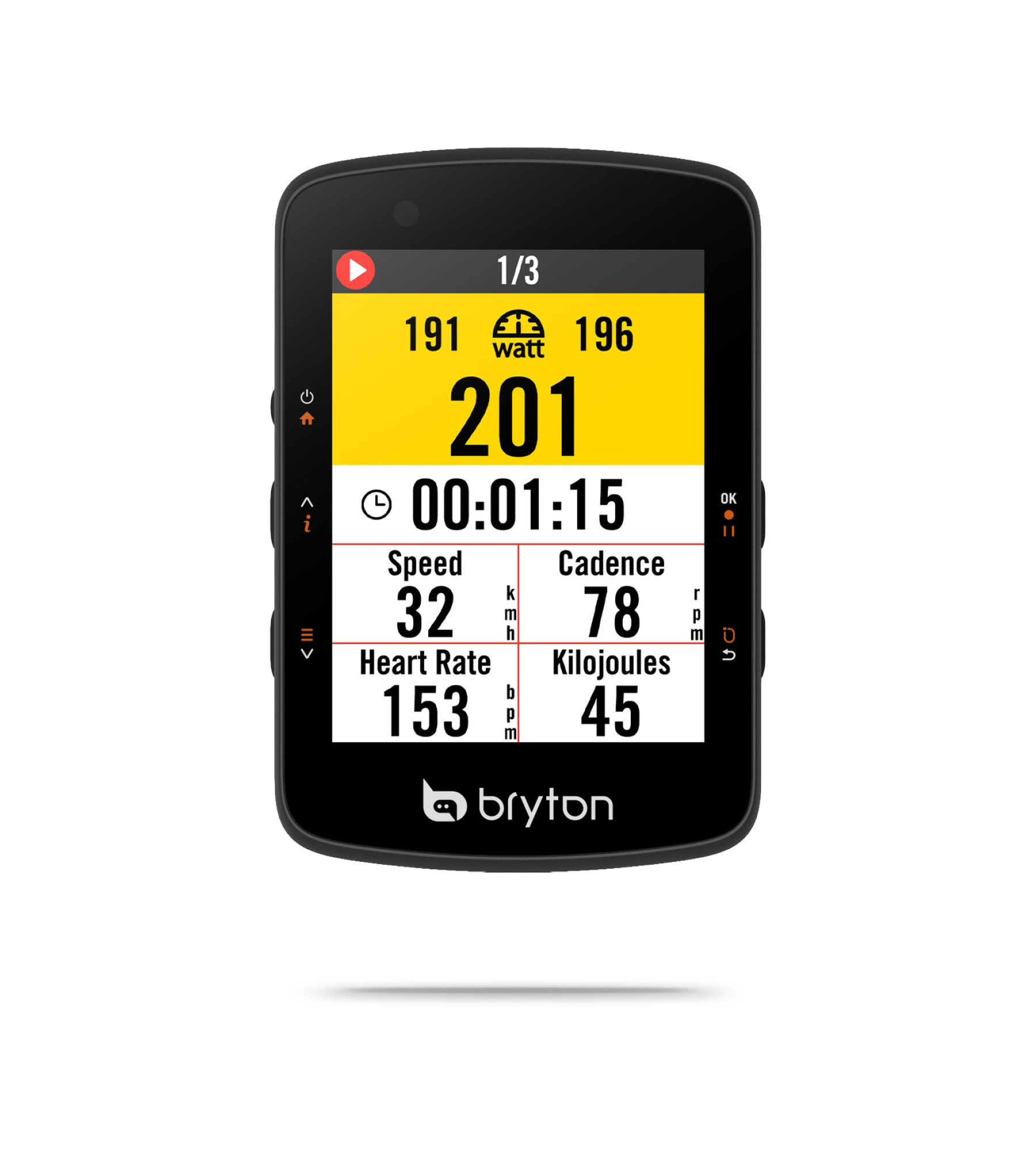 Bryton Rider 550 GPS サイクルコンピューター 本体 Bryton Rider 550 GPS Cycling Computer | Sigma Sports