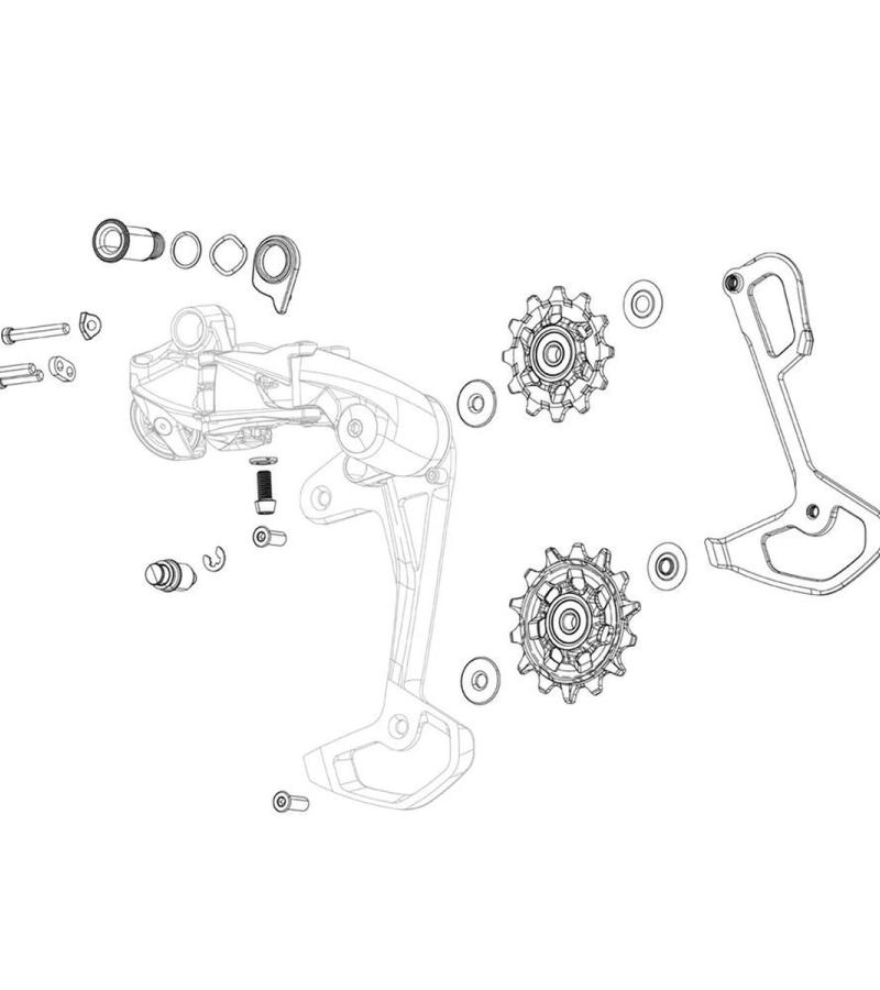 Rear Derailleur Pulley Kit Rival XPLR Etap AXS Crome Steel Bearing