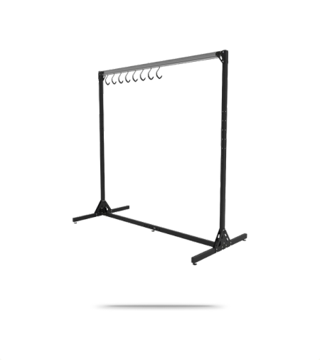 SpaceRail Freestanding Bike Storage System - 8 Hanging Hooks