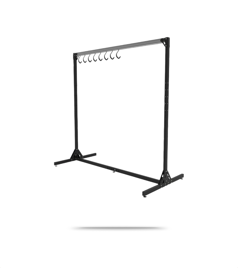 SpaceRail Freestanding Bike Storage System - 8 Hanging Hooks