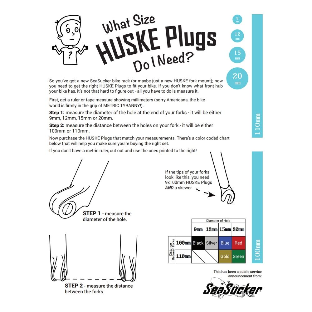 SeaSucker Huske Thru-Axle Plugs