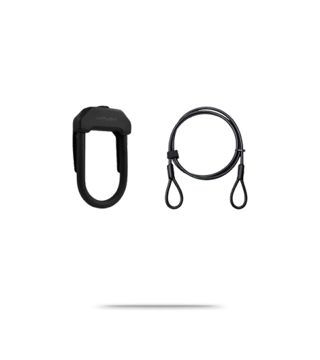 DX+ D-Lock with Cable Sold Secure Gold