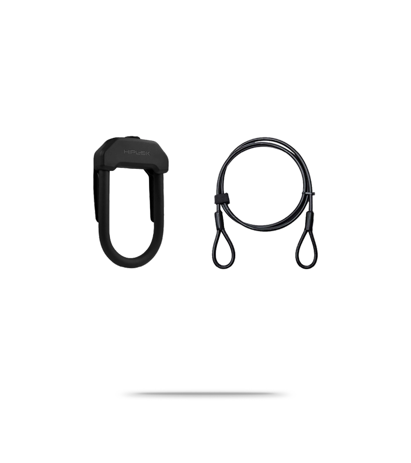 DX+ D-Lock with Cable Sold Secure Gold