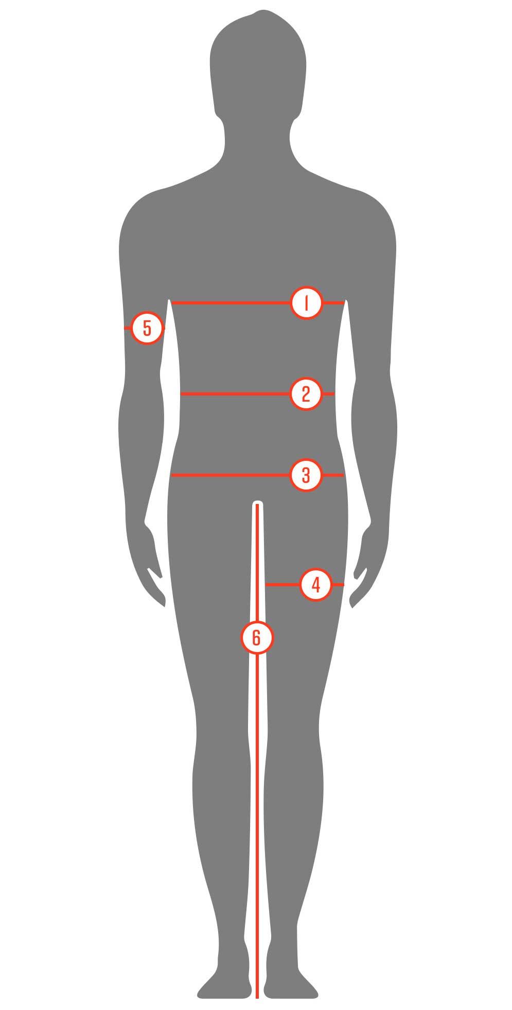 7Mesh Men's Apparel Size Guide