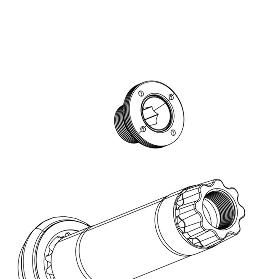 Self-Extracting M18/M30 DUB Steel Crank Arm Bolt Kit