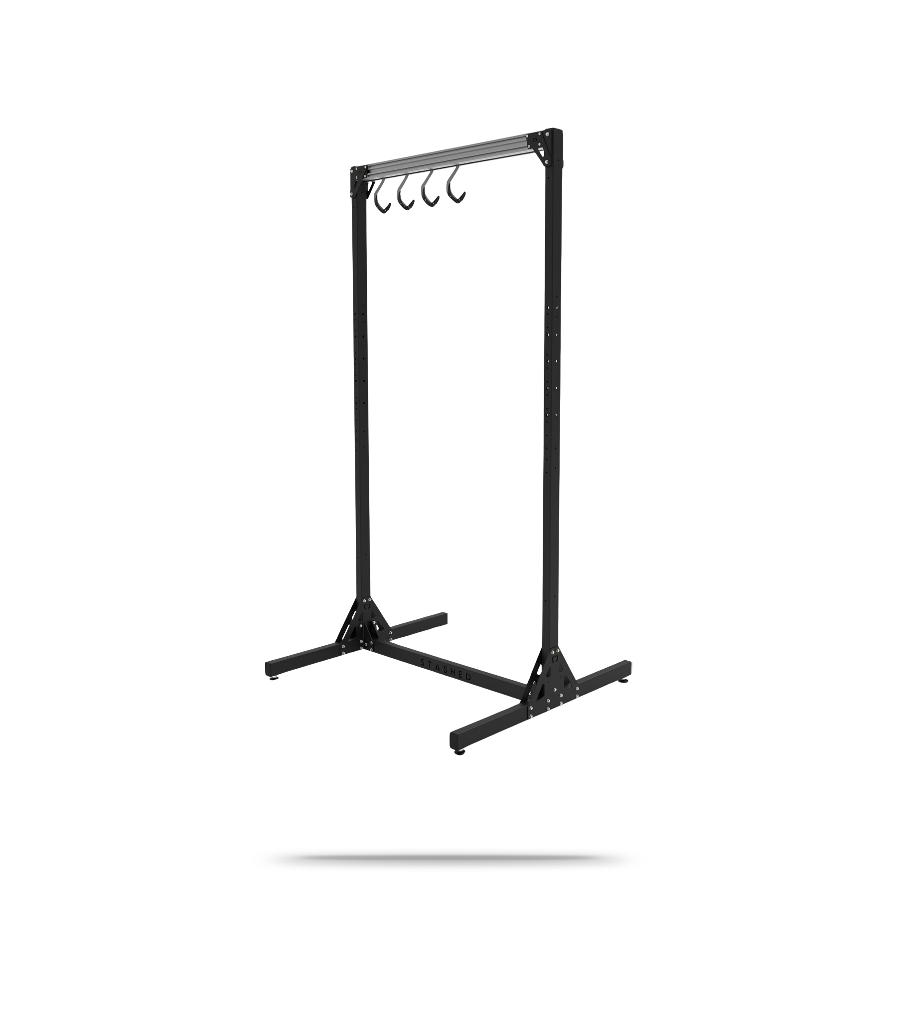 SpaceRail Storage System - Freestanding - 4 Hooks