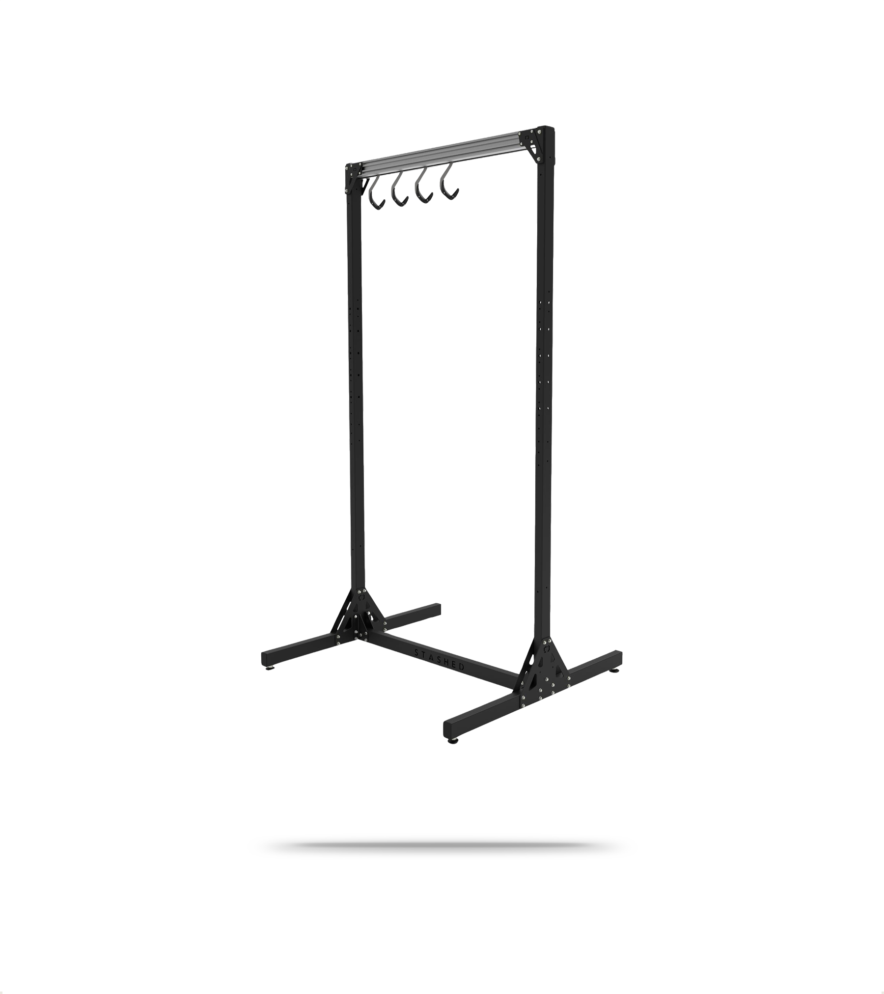 SpaceRail Storage System - Freestanding - 4 Hooks