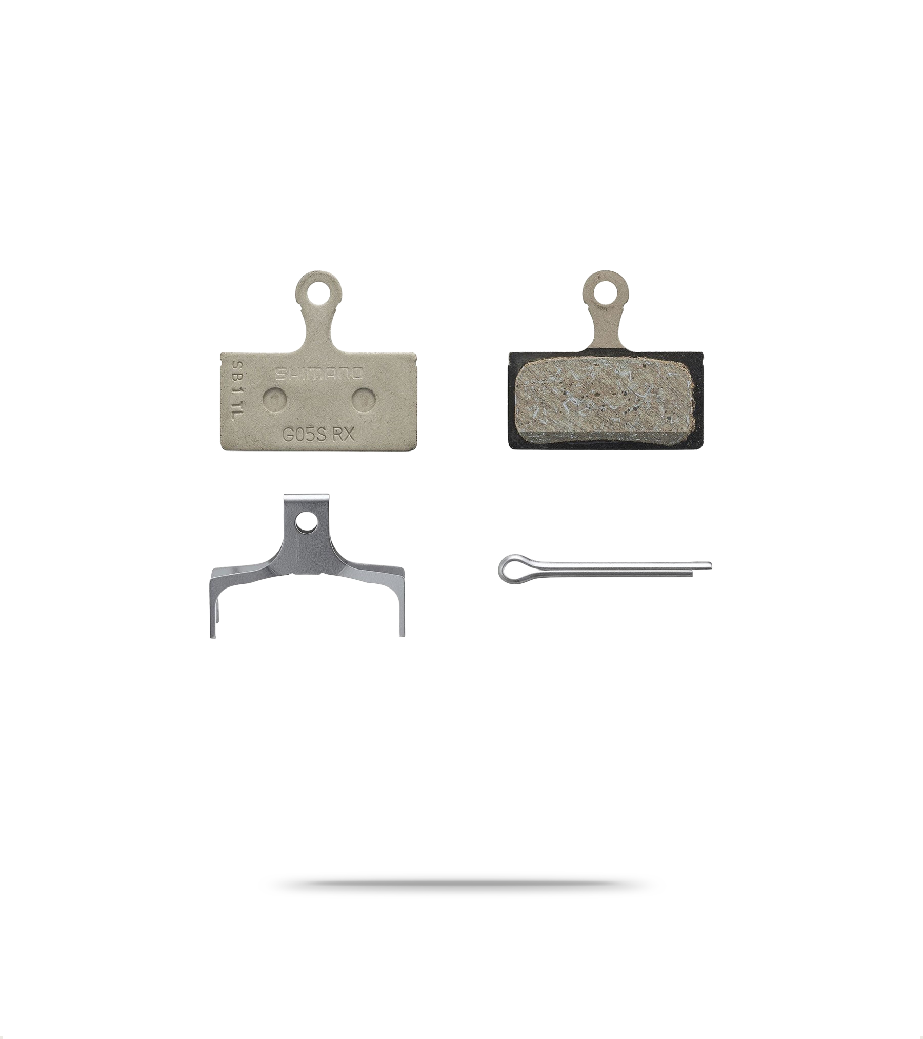 G05S-RX Steel Backed Disc Brake Pads - Resin