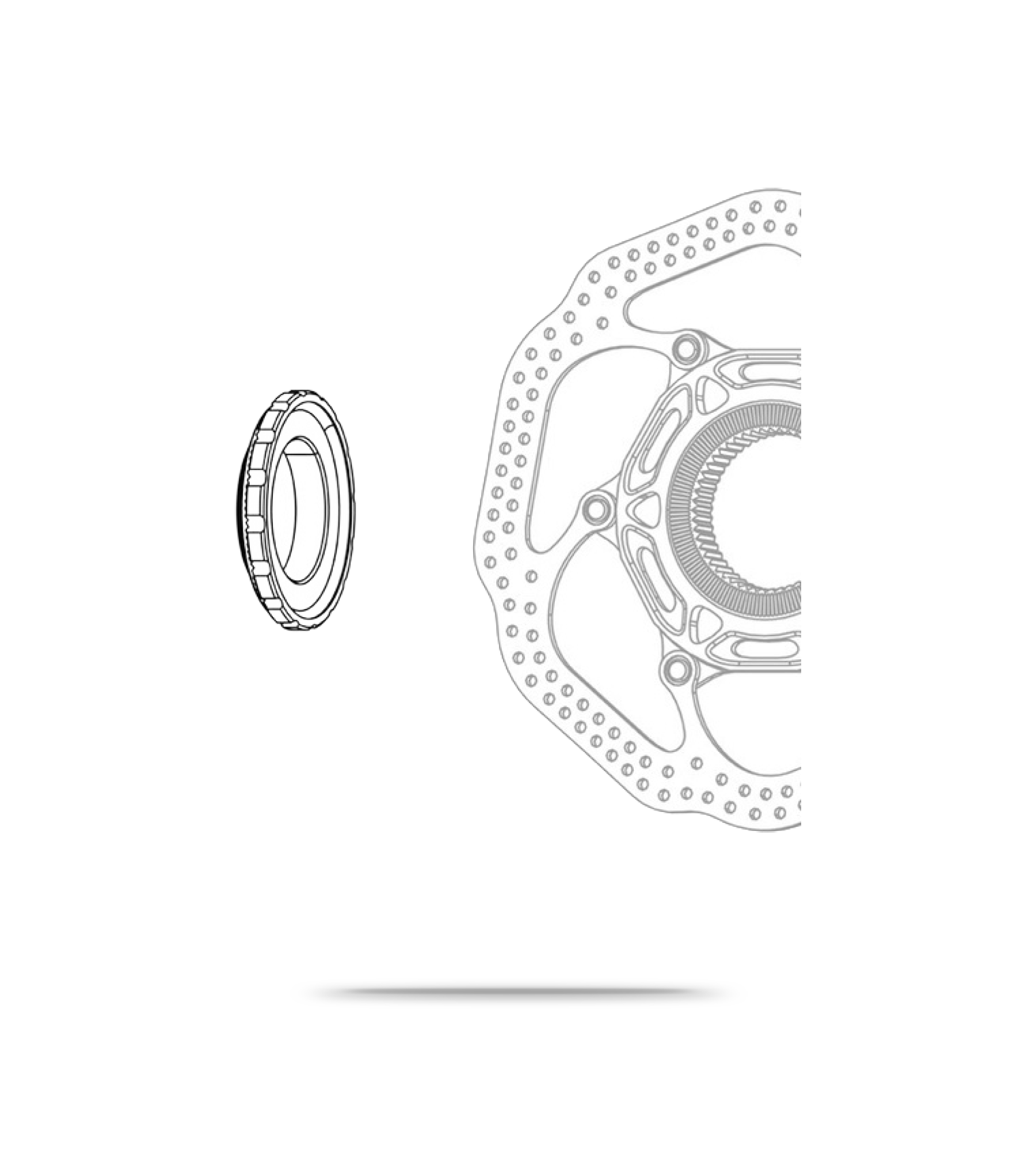 Centrelock Hub Disc Rotor Lockring