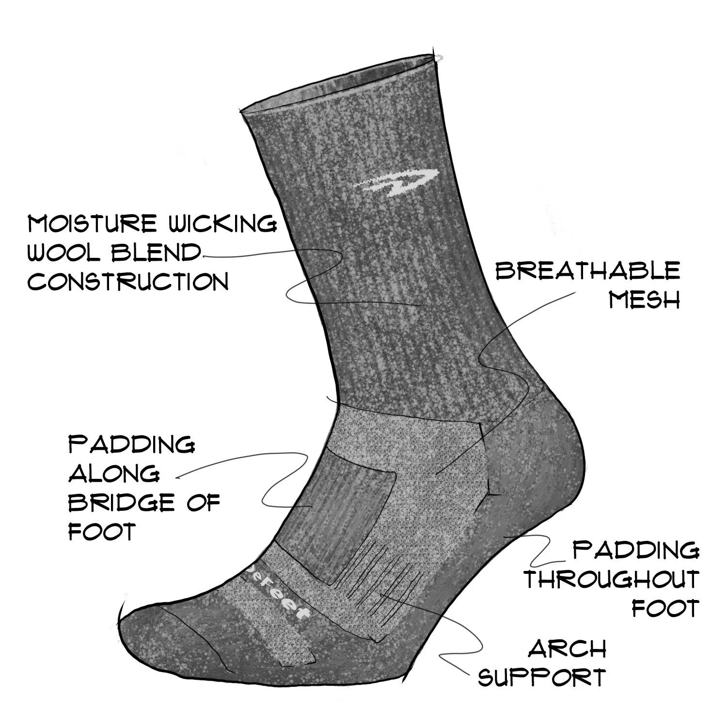 Woolie Boolie 6" Podium Socks