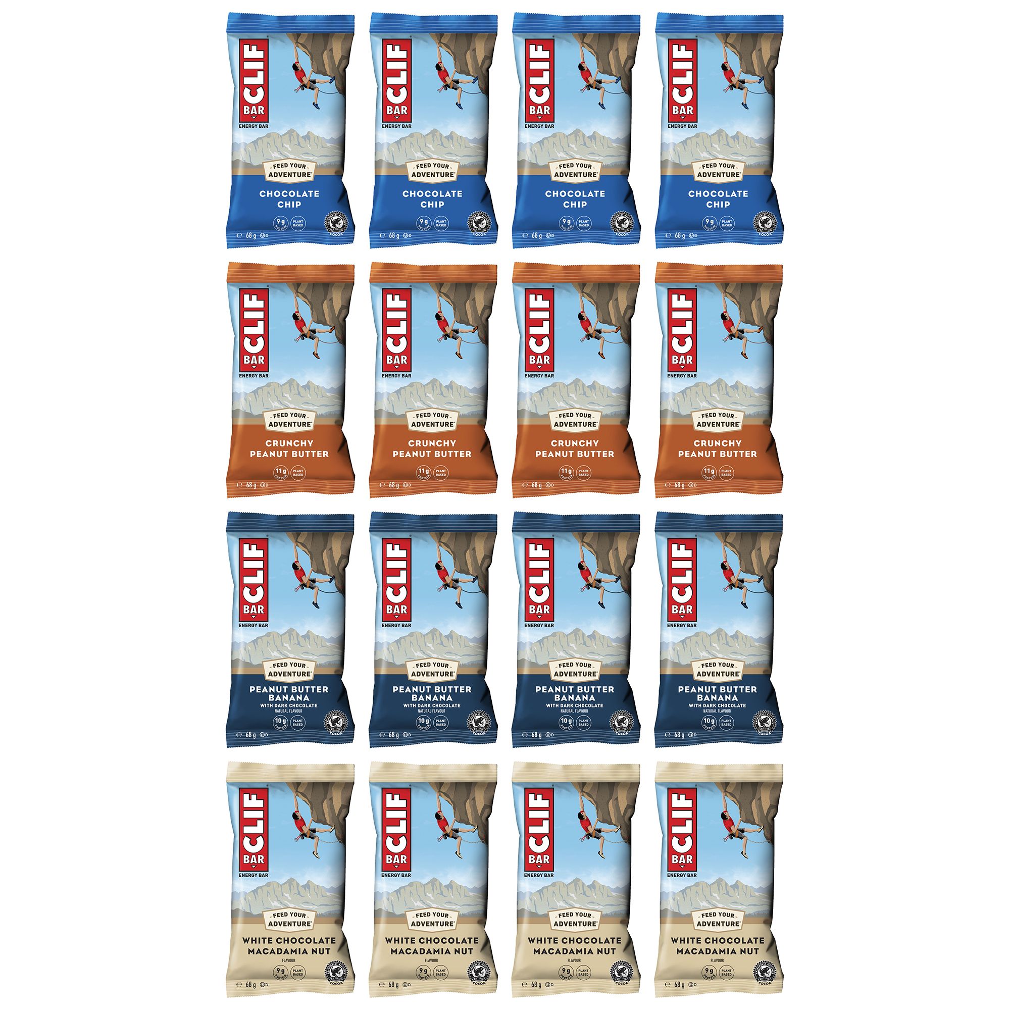 Energy 68g Bar Mixed Flavour Box