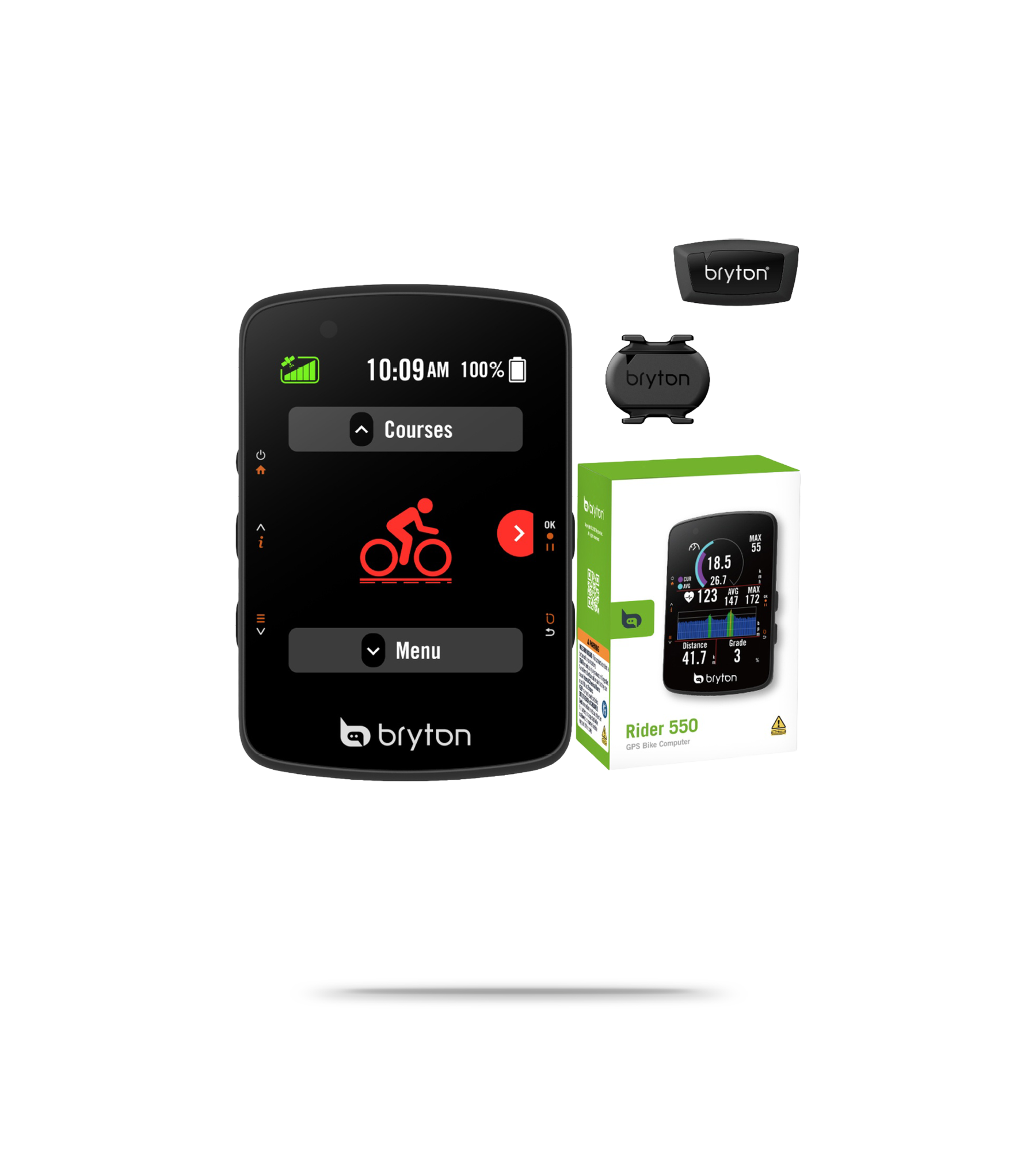 Bryton Rider 550 GPS Cycling Computer + Sensor Bundle | Sigma Sports