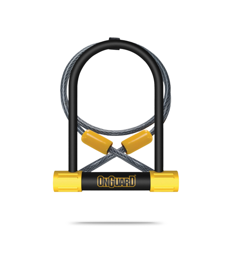 Bulldog D-Lock Sold Secure Silver and Cable