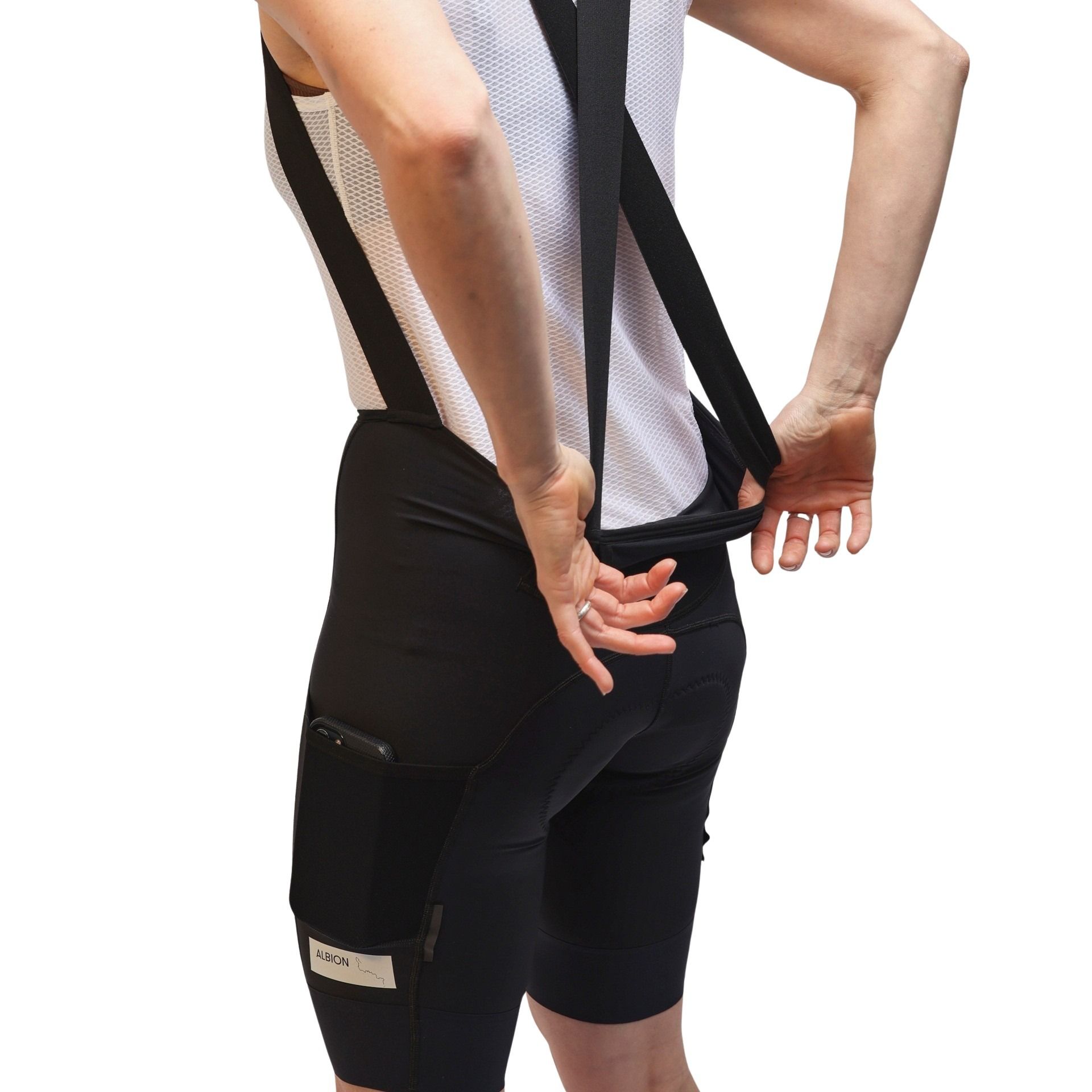 ABR1 Womens Pocket Bib Shorts