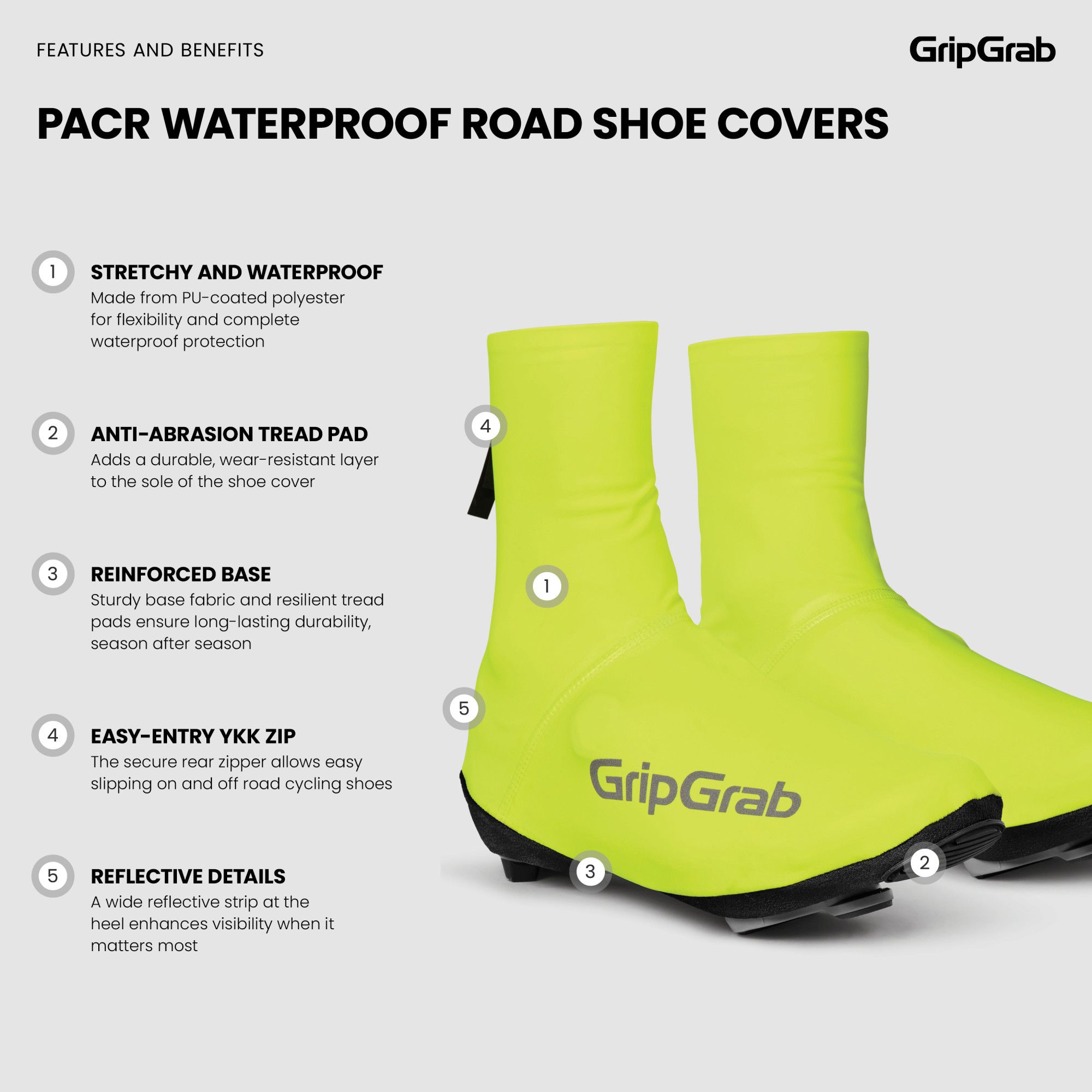 PACR Waterproof Road Cycling Shoe Covers