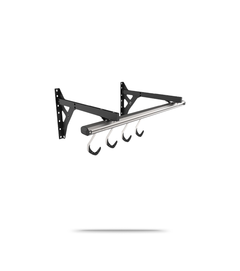 SpaceRail Bike Storage System - Wall - 4 Hooks