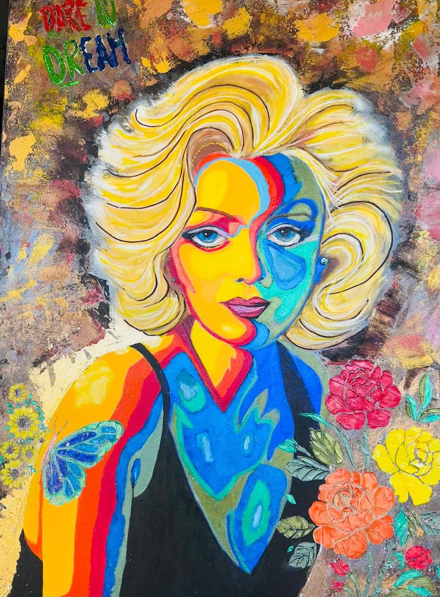 Dare to Dream — Acrylic and mixed media on canvas