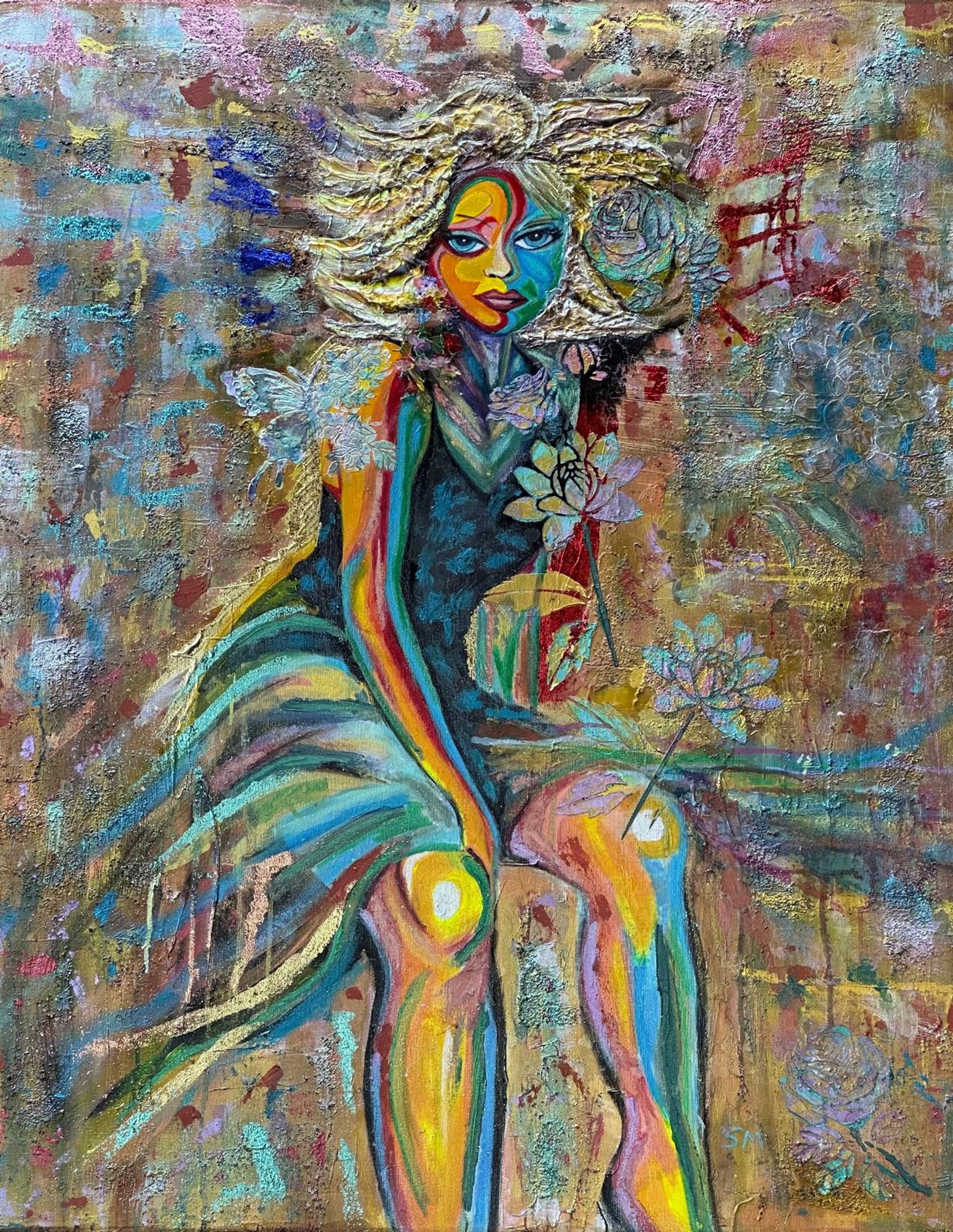 Unbreakable — Acrylic and mixed media on canvas
