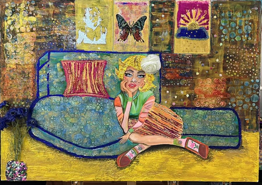 Dreams in Color — Acrylic and mixed media on canvas