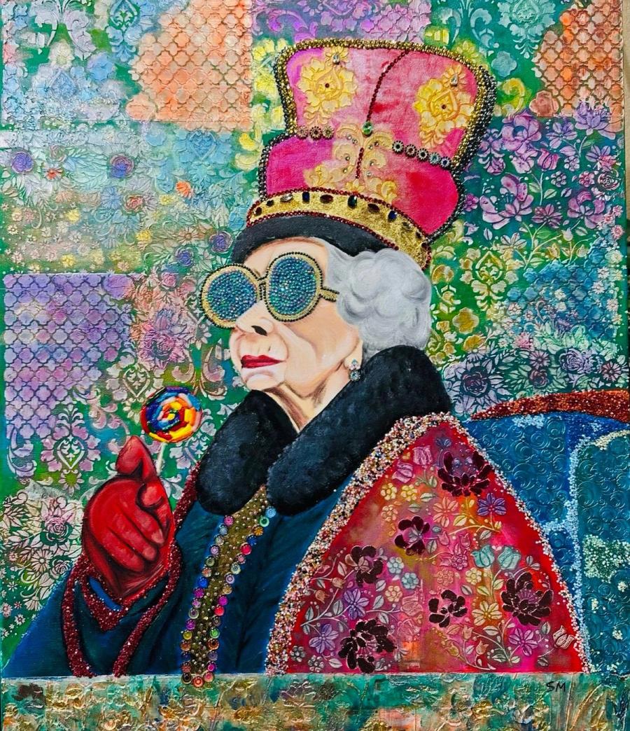 Return to Childhood — mixed media painting by Shelly Kerten Maderer