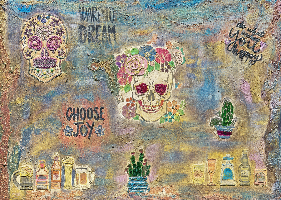 Choose Joy — Mixed media on canvas