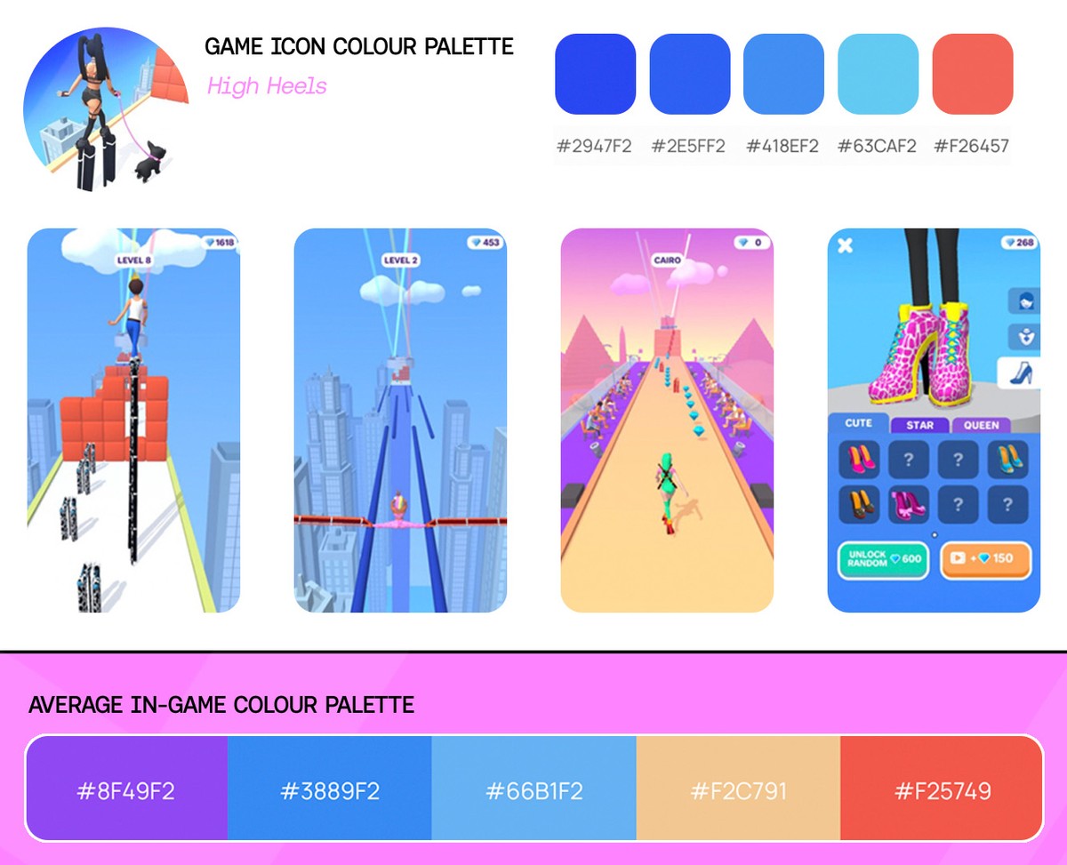 Game Color Texture Homa | How to create a hyper casual game colour palette