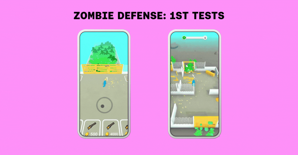 Zombie Defense first tests - hybridcasual