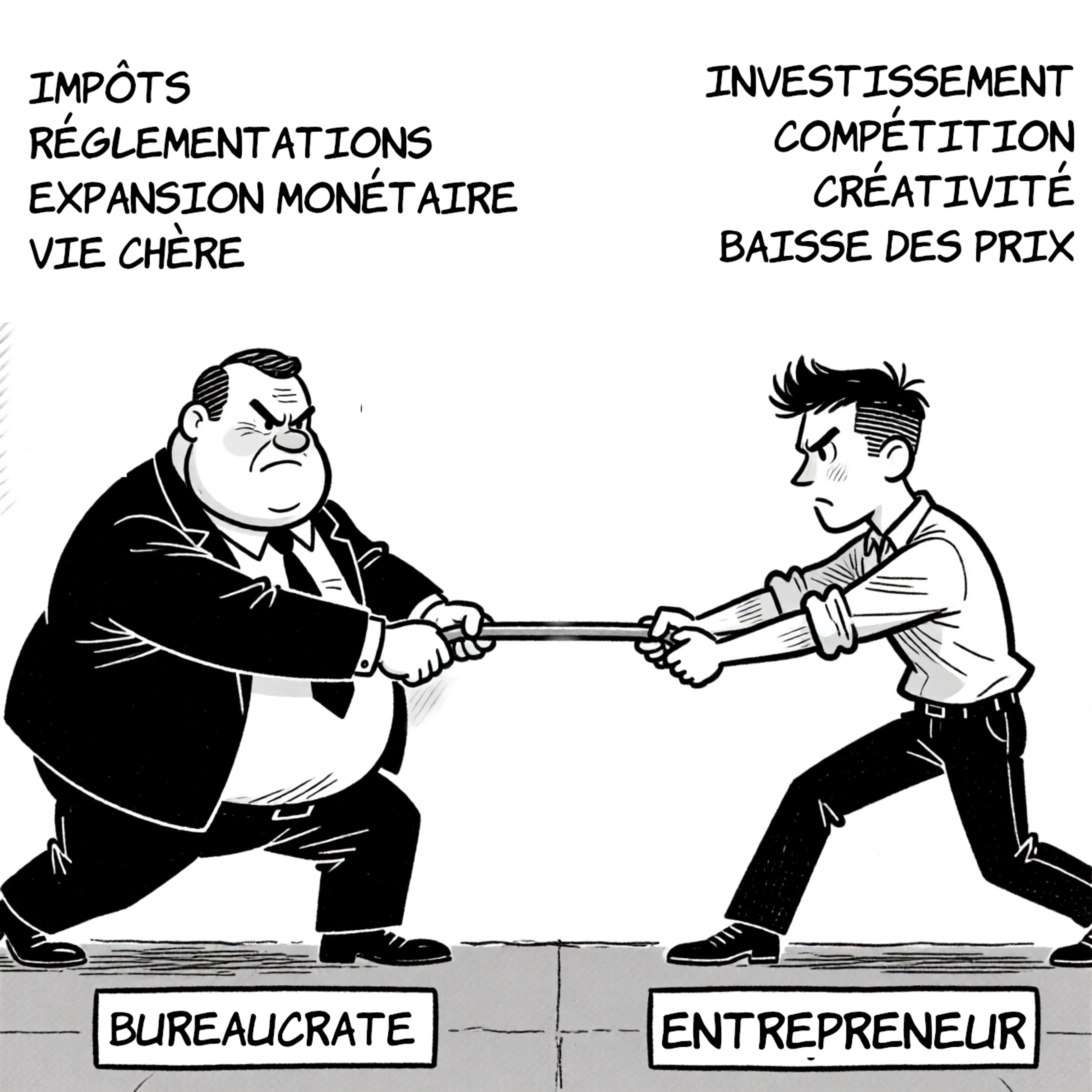Bureaucrat vs. entrepreneur