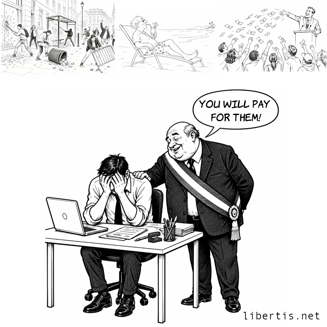 Productive citizen, you will pay for them.
