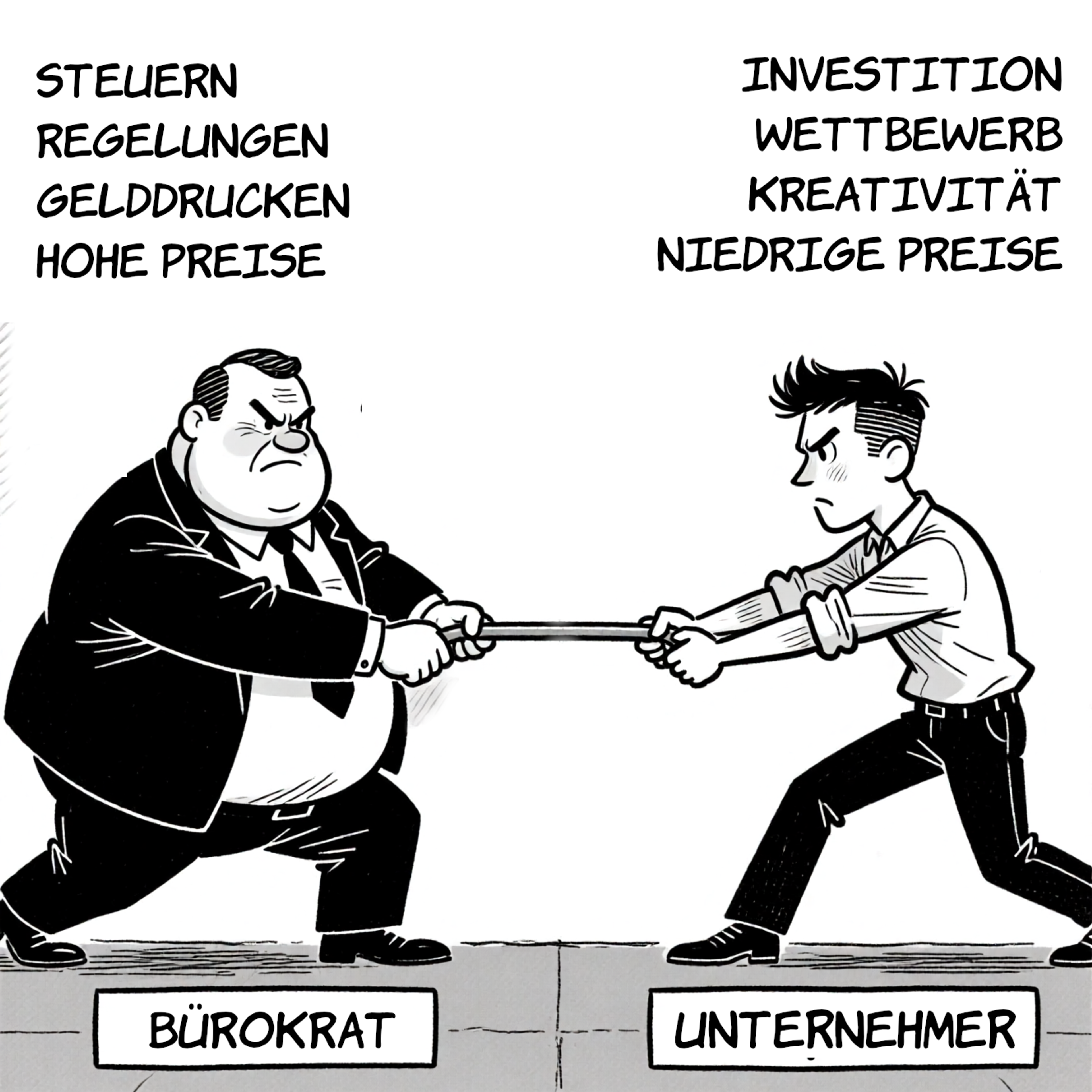 Bureaucrat vs. entrepreneur