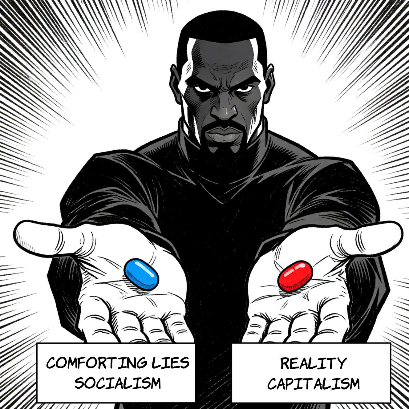 Blue and red pill