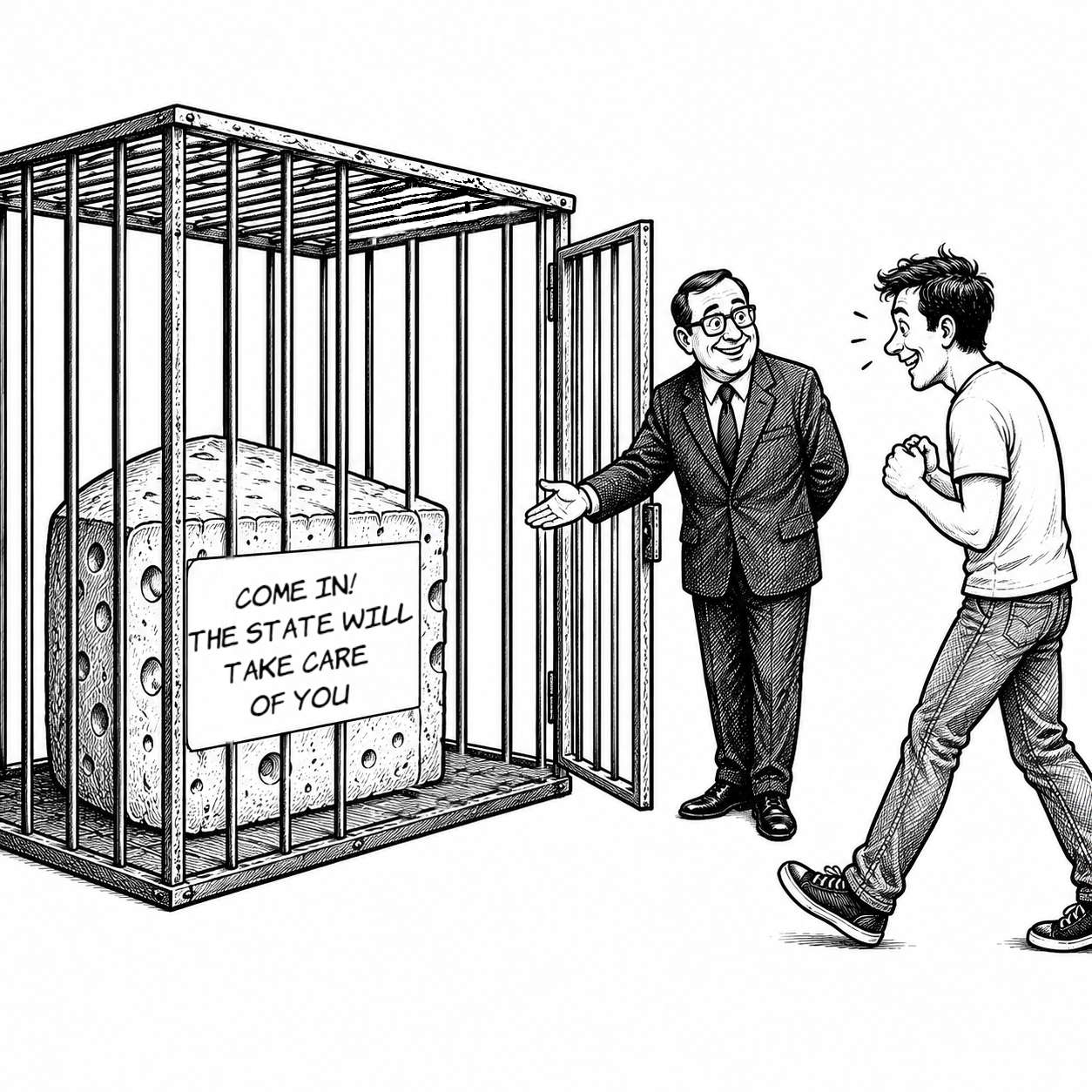 The welfare state cage