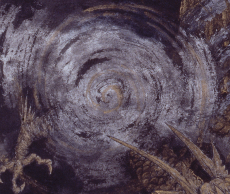 Dragon-Riding Kannon detail 2