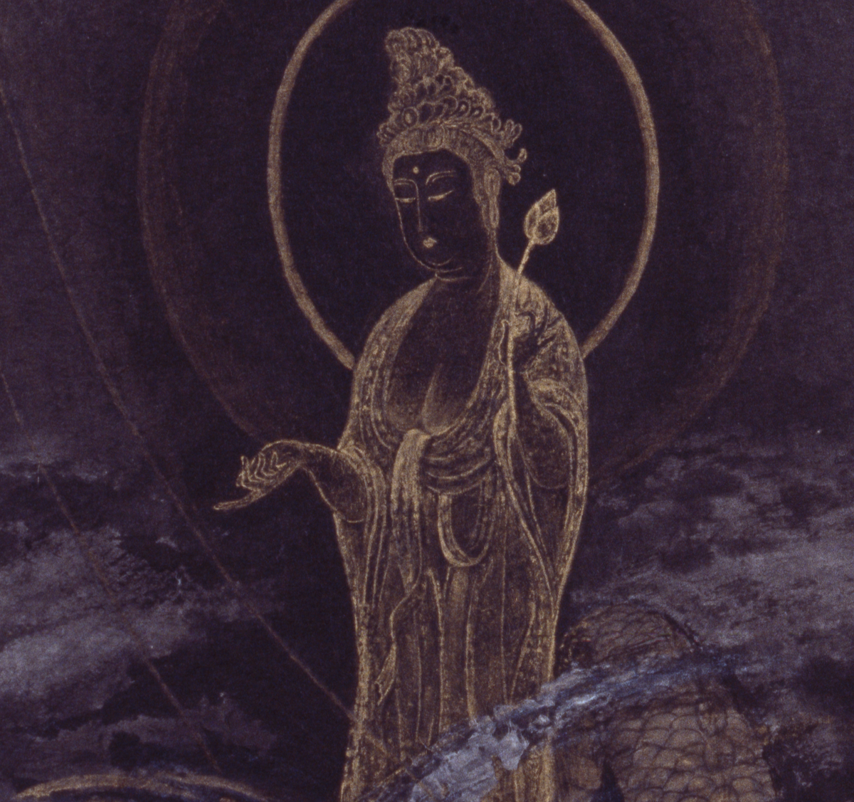 Dragon-Riding Kannon detail 3