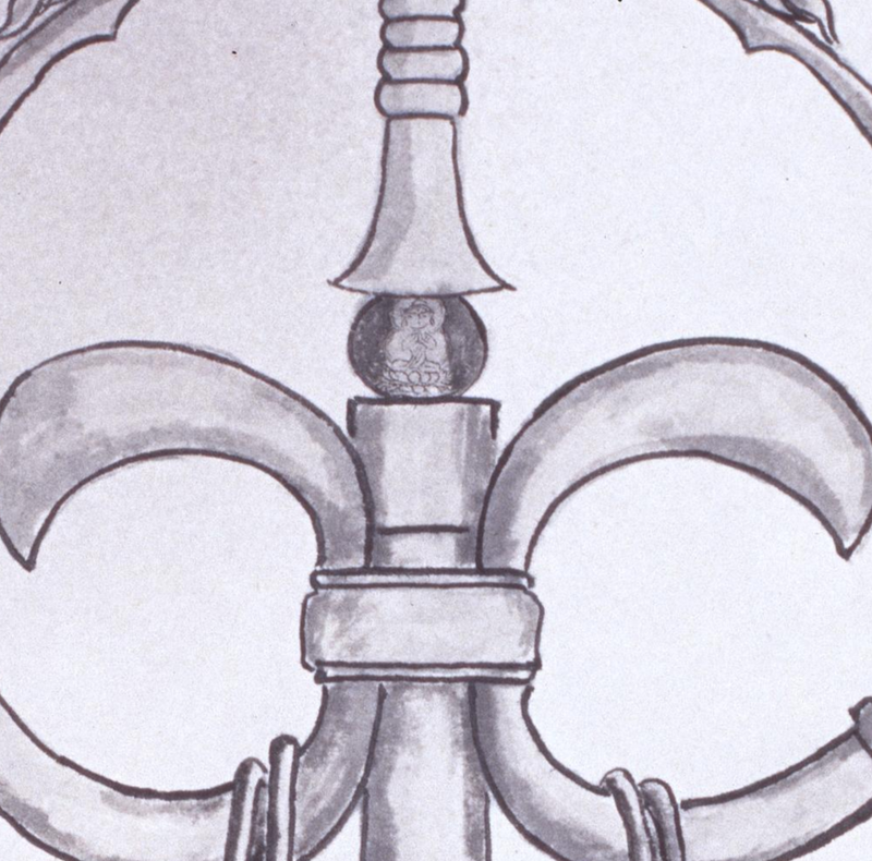 Shakujō Staff detail 3