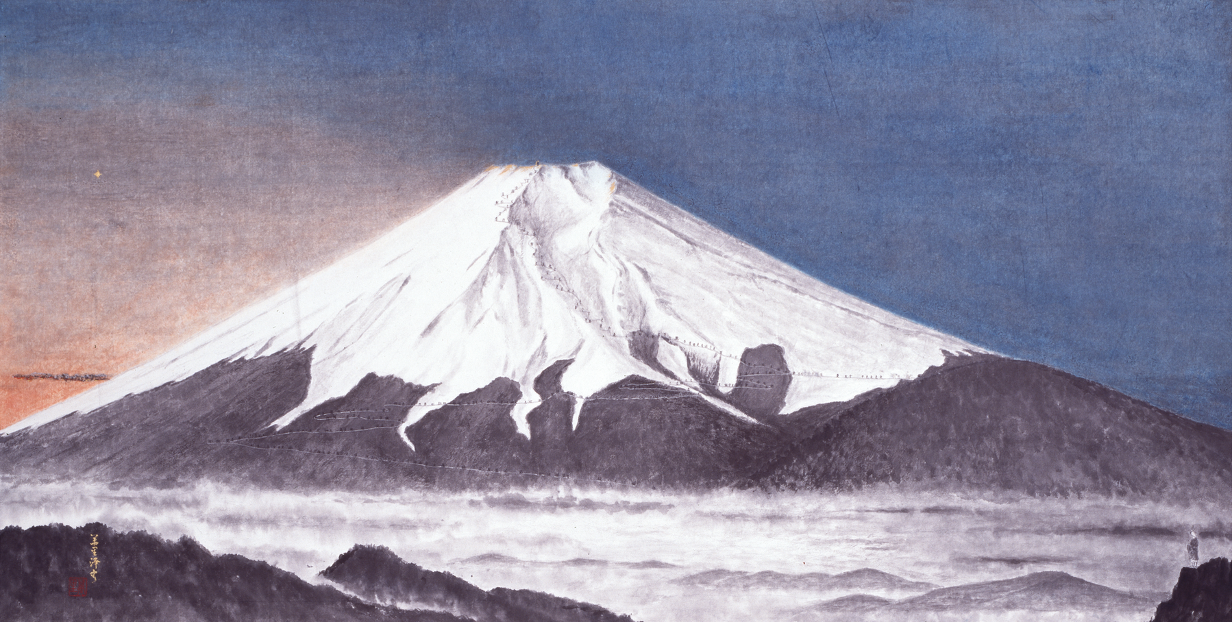 Snow-Peaked Mt. Fuji