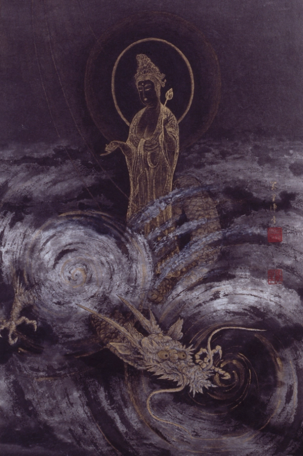 Dragon-Riding Kannon