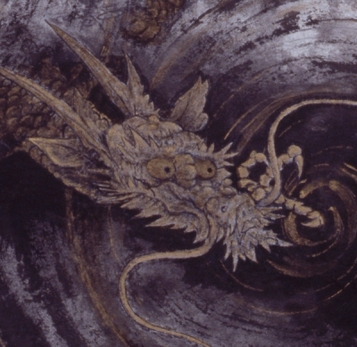 Dragon-Riding Kannon detail 1