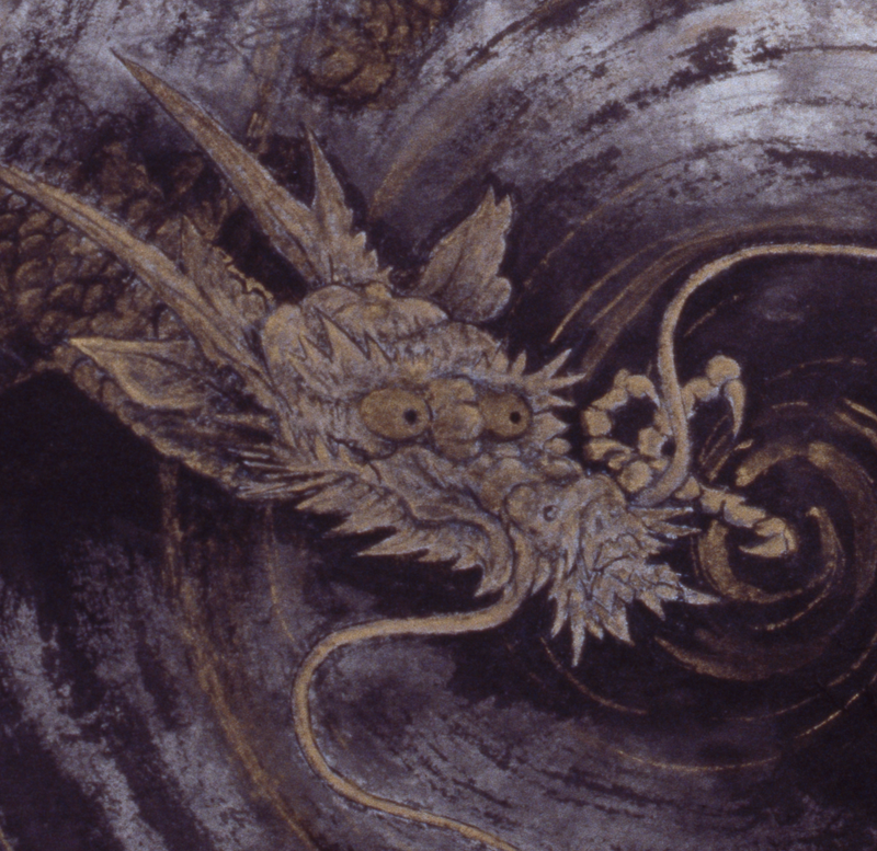 Dragon-Riding Kannon detail 1