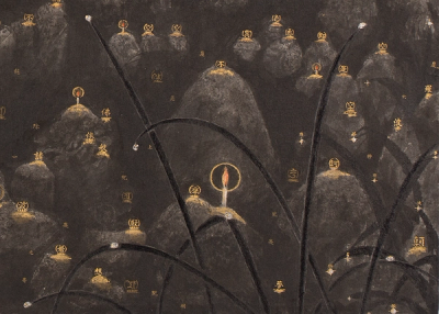 Adashino: Graveyard of Stone Buddhas detail 1