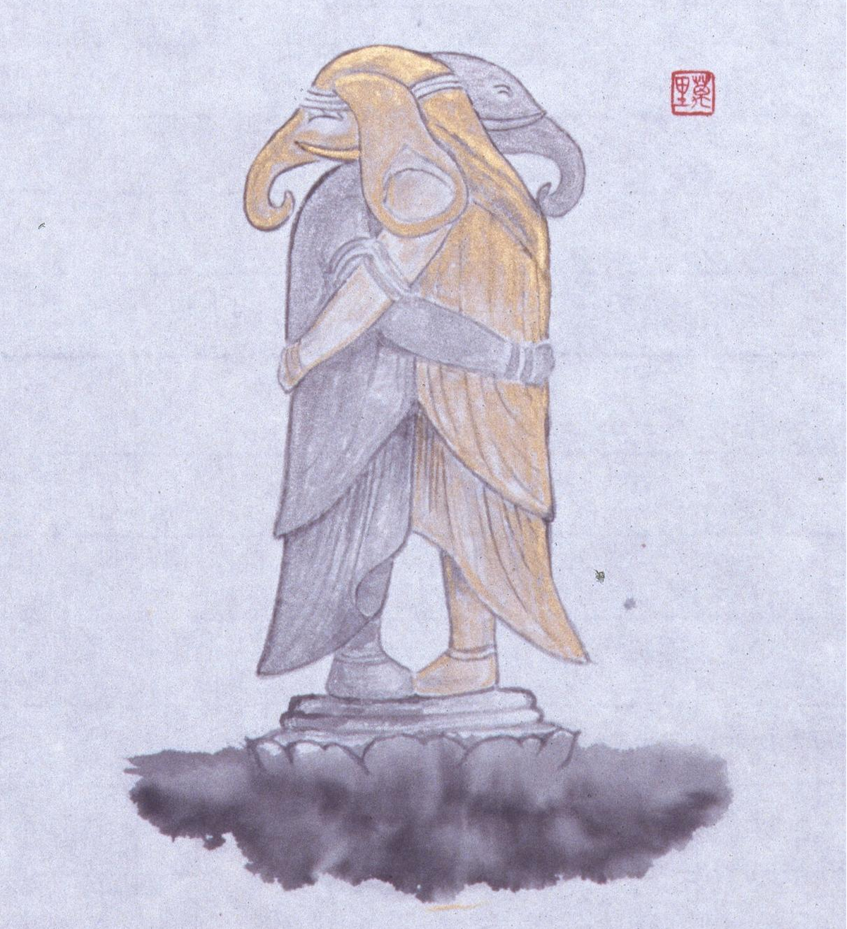 Elephant and DNA detail 1