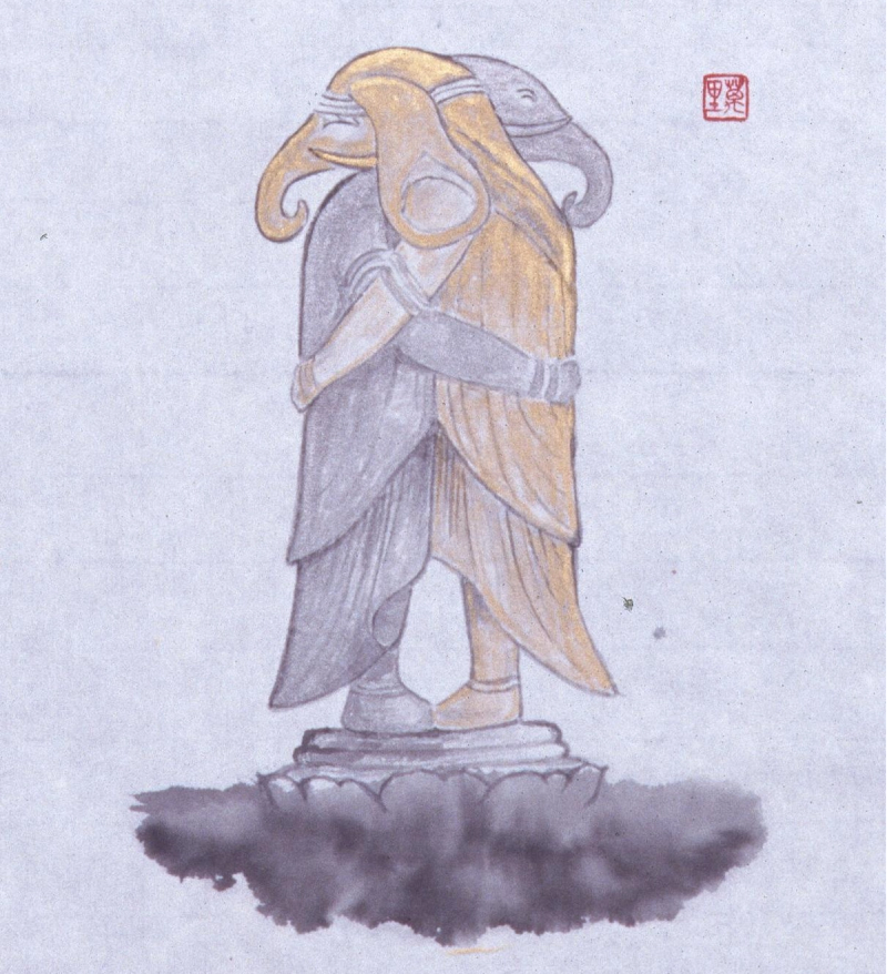 Elephant and DNA detail 1