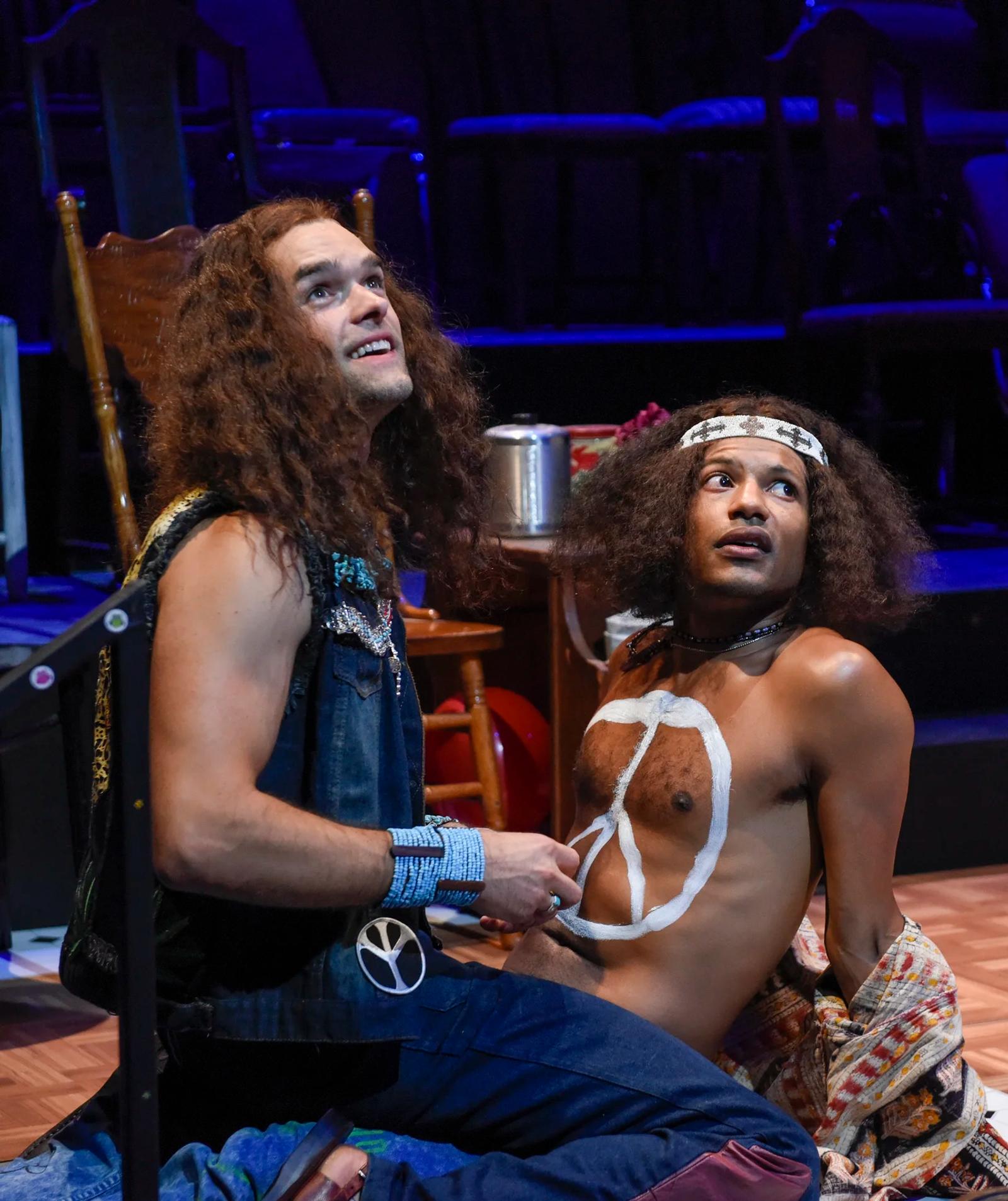 Chris Peluso and Jaime Cepero in DTC's Hair - Photo by Karen Almond.jpg