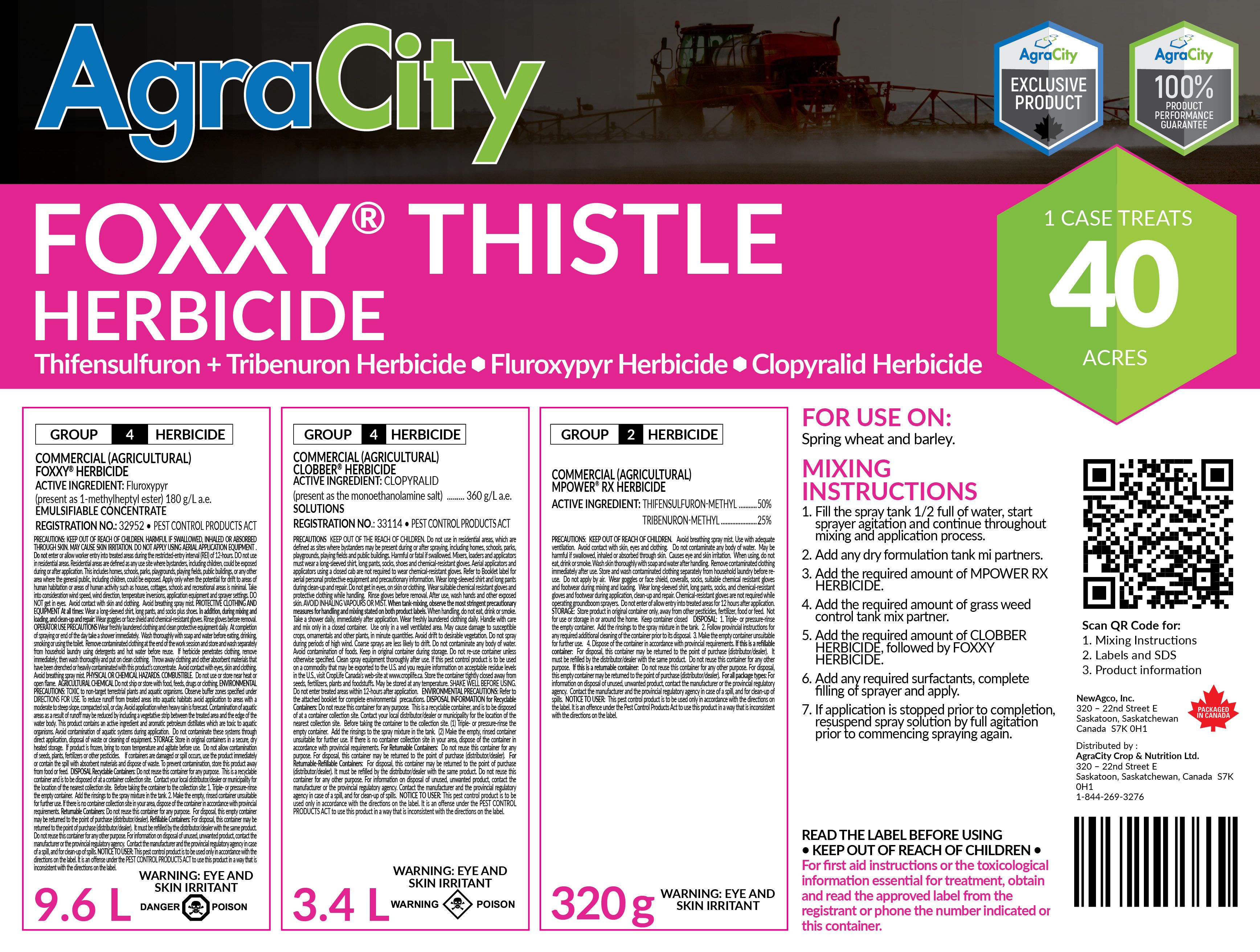 FOXXY® THISTLE HERBICIDE