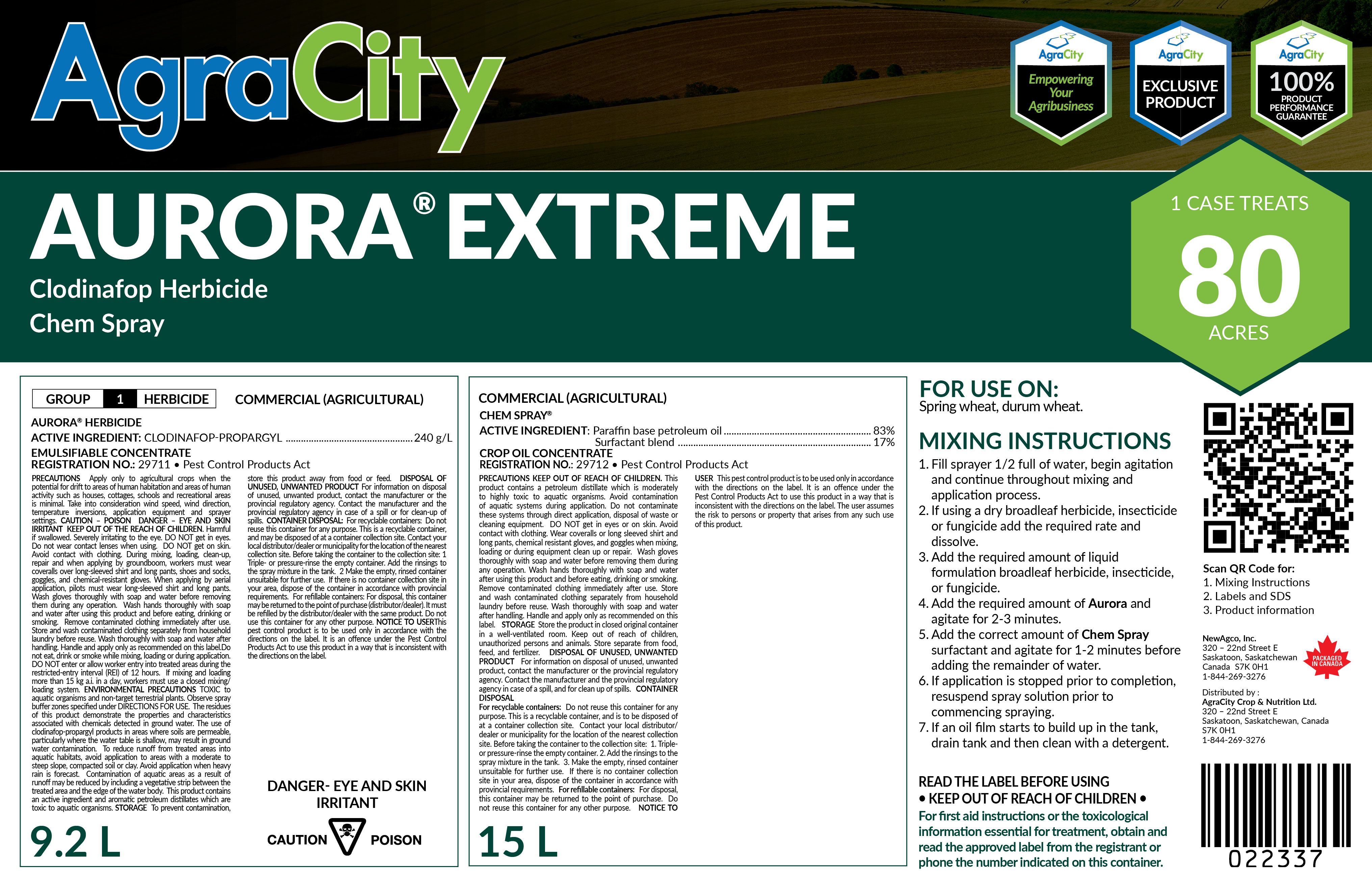 AURORA® EXTREME HERBICIDE