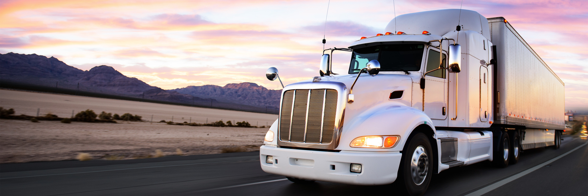 truck on road