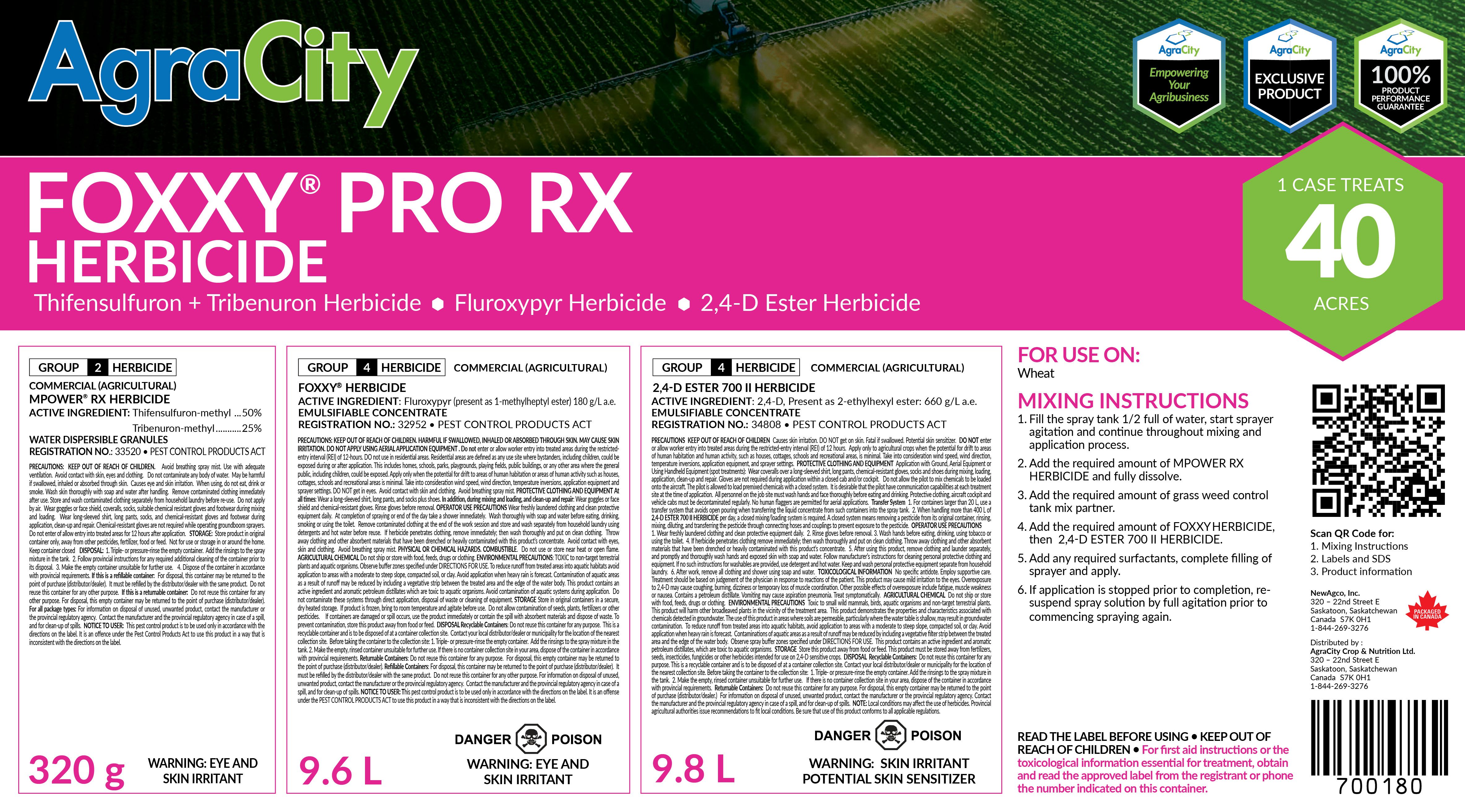 FOXXY® PRO RX HERBICIDE