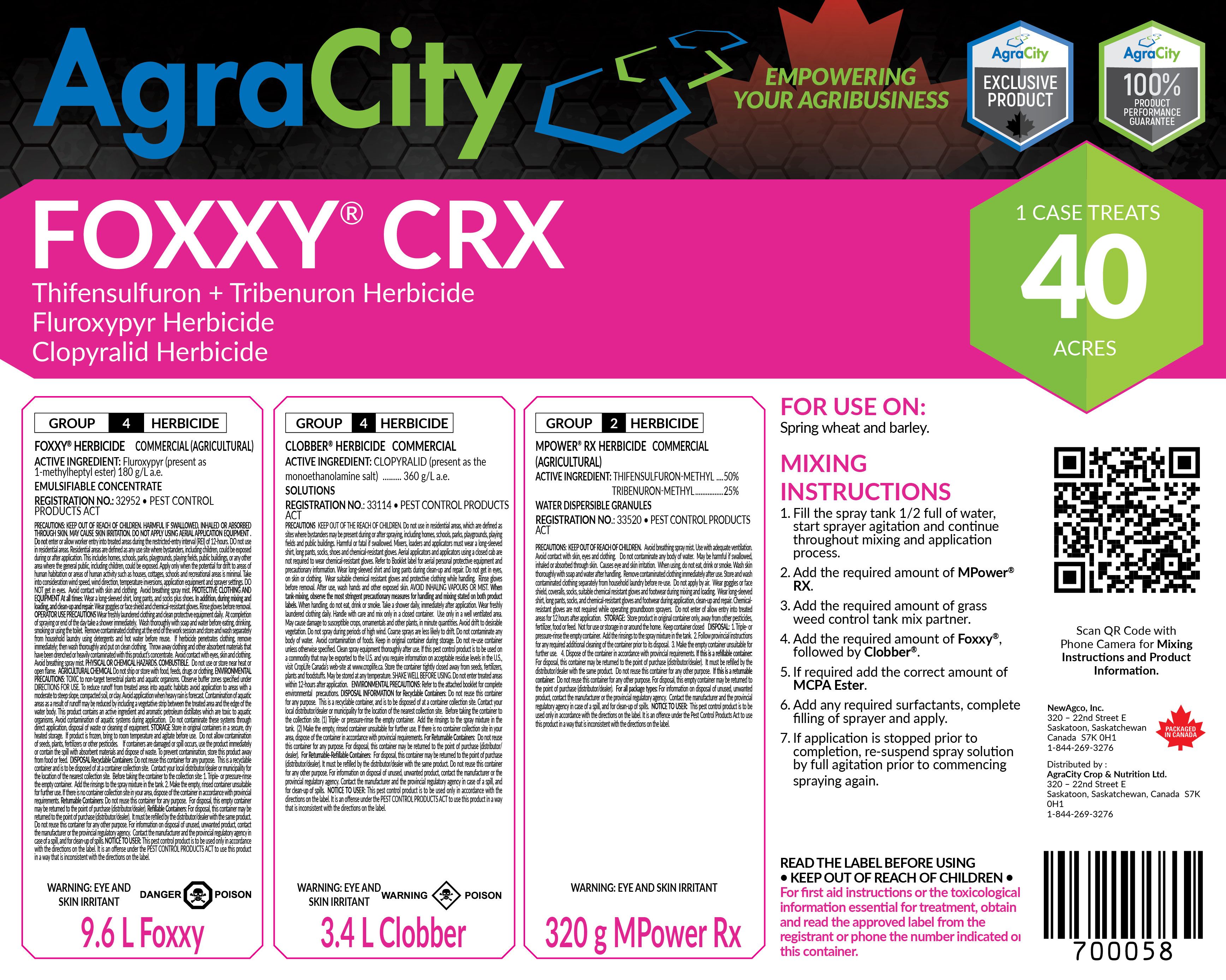 FOXXY® CRX HERBICIDE