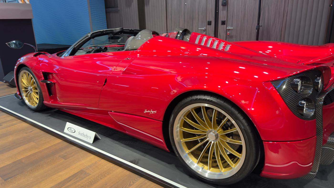 The Pagani Huayra Roadster, the highest-estimated car to go unsold. Photo: AutoKultureCollective