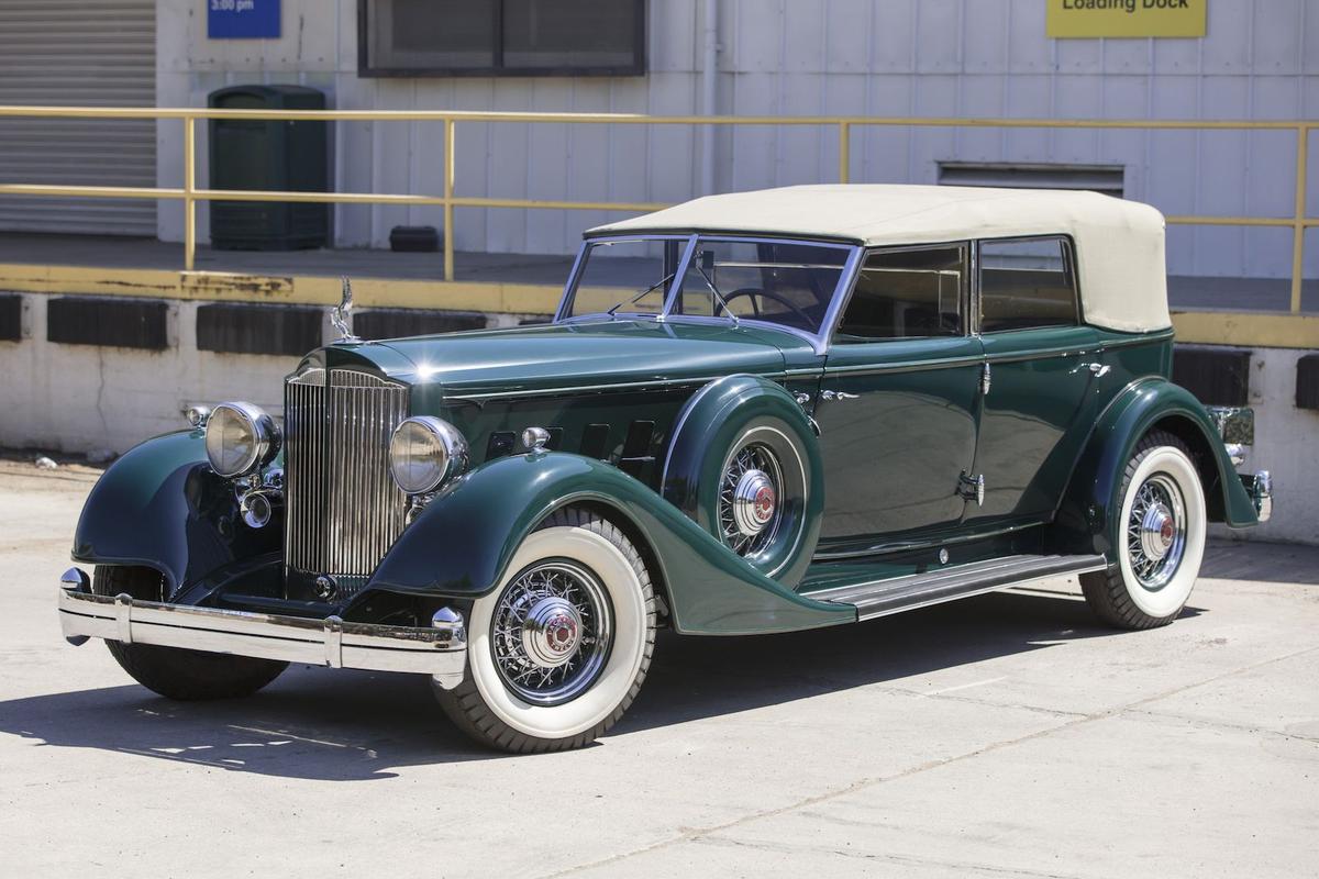 1934 Packard Twelve Model 1108 Individual Custom Convertible Sedan Coachwork by Dietrich
